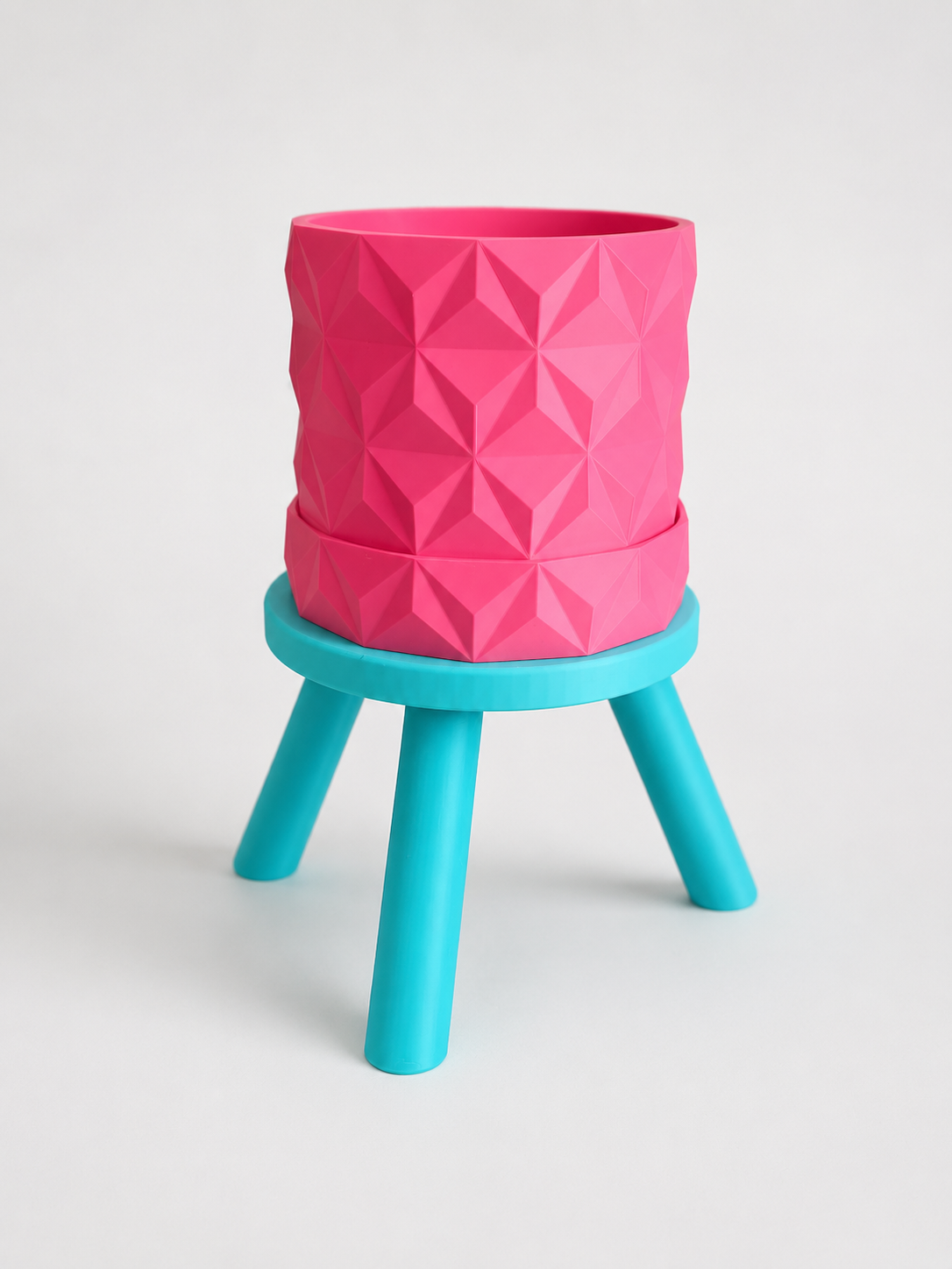 Pink and Blue Planter